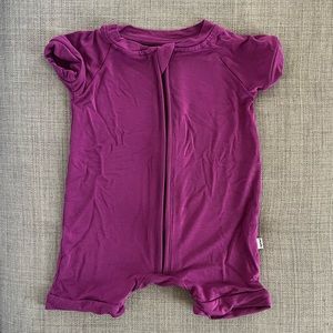 Little Sleepies Shorty Romper Amethyst